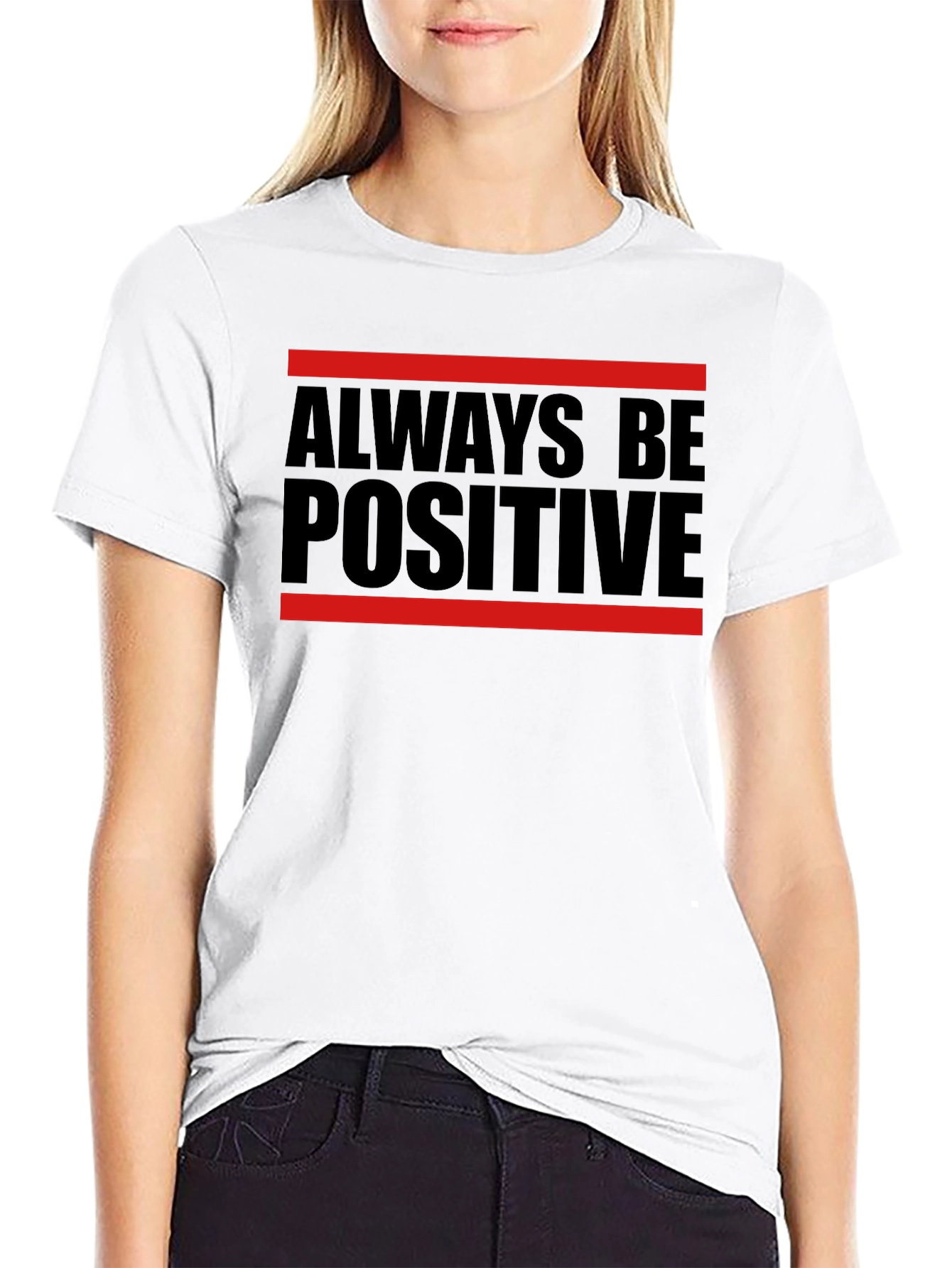 Always Be Positive Graphic Tee - Stylish Comfort