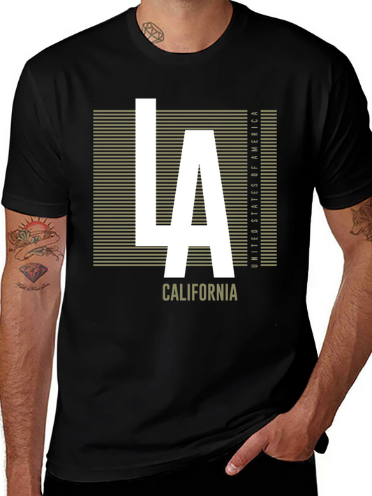 LA California Graphic Tee - USA Pride City Style