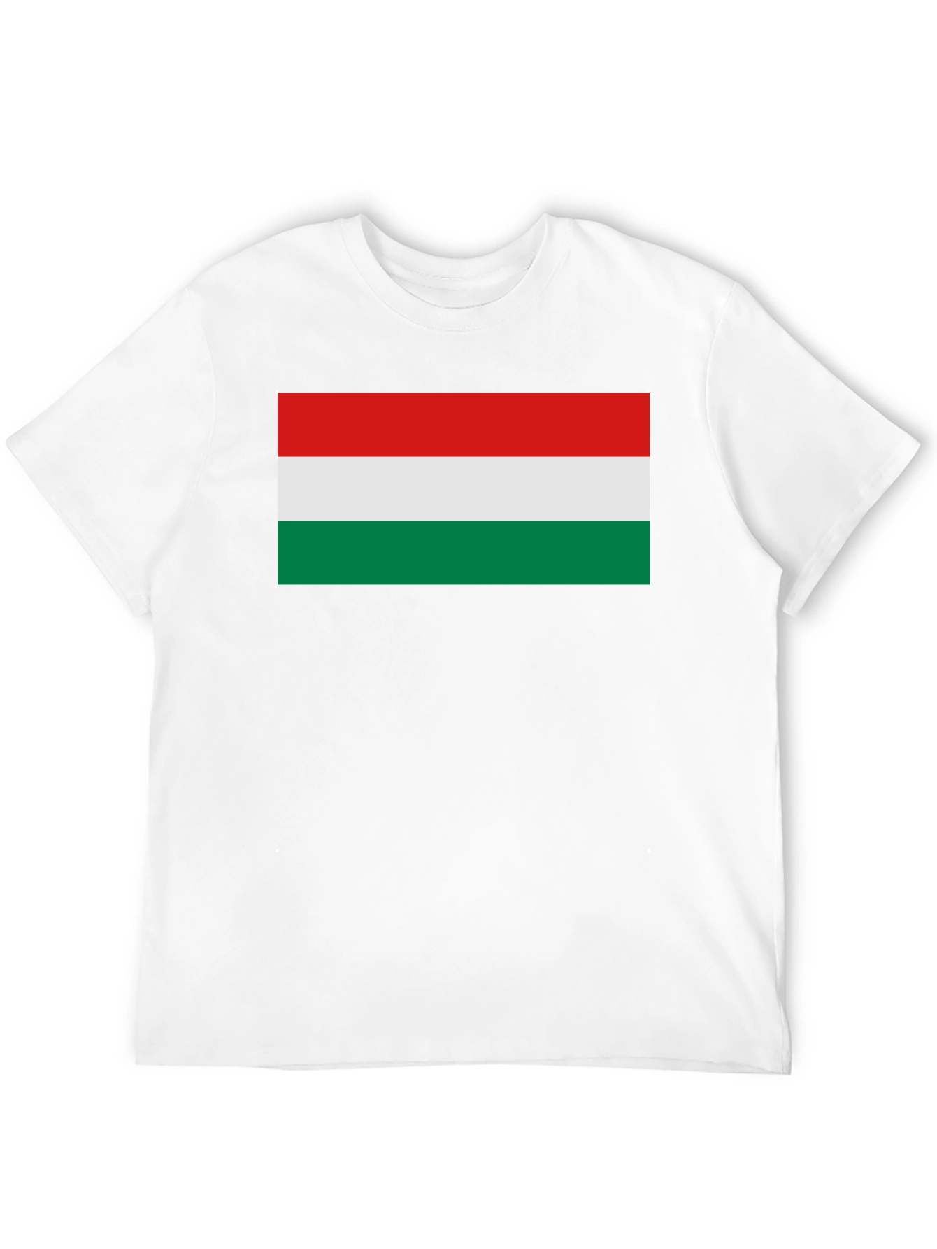 Hungary Flag Graphic T-Shirt - Black Tee