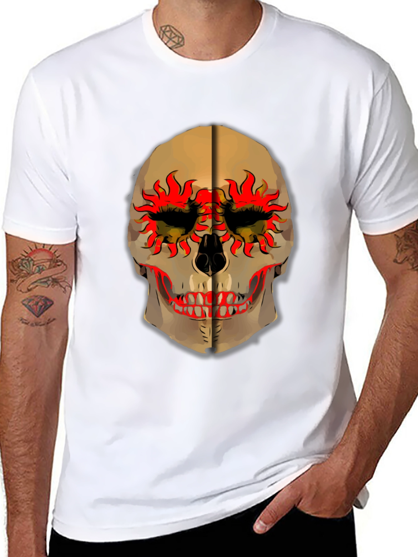 Skull Graphic Tee - Unique Art T-Shirt