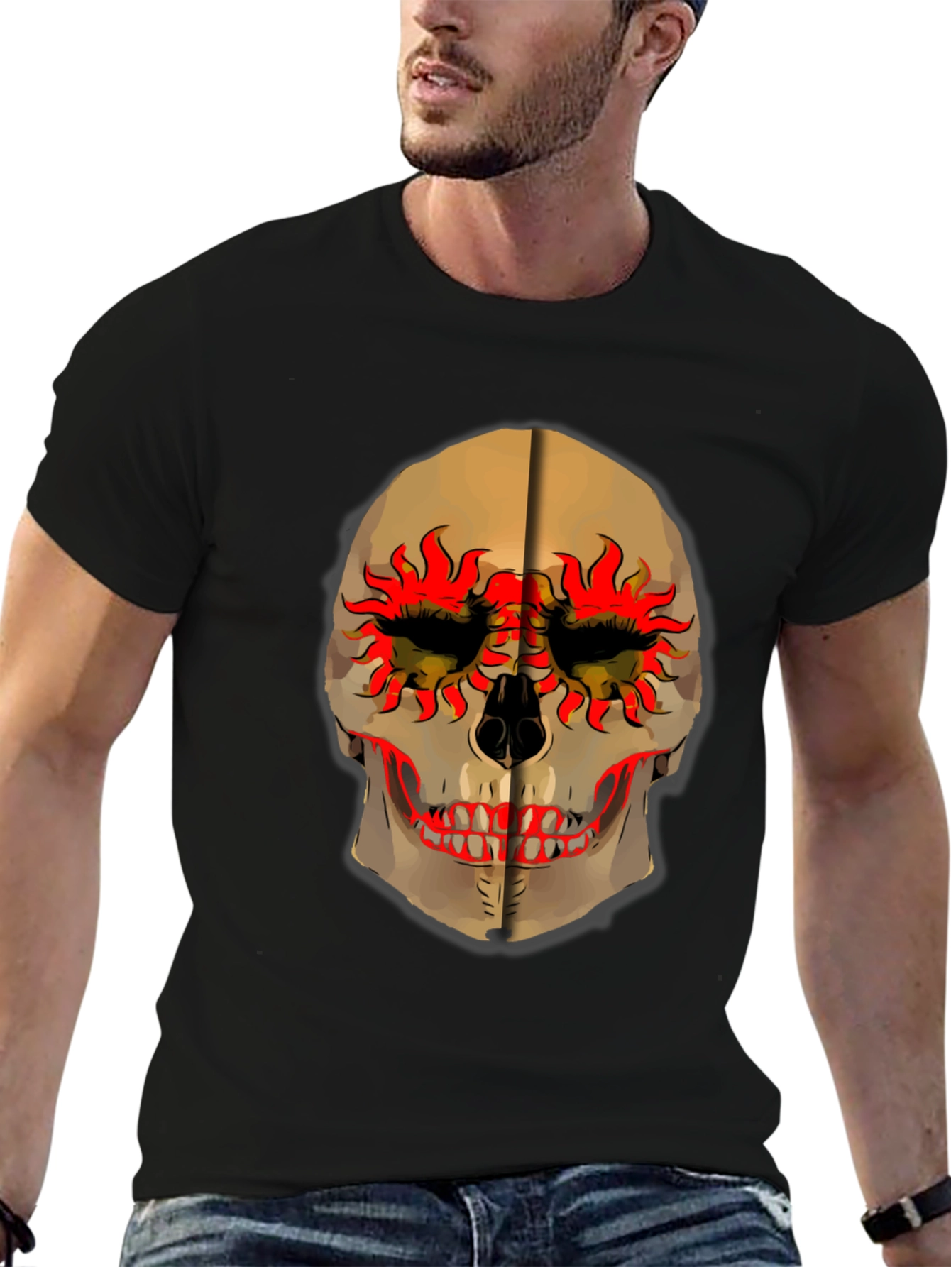 Skull Graphic Tee - Unique Art T-Shirt
