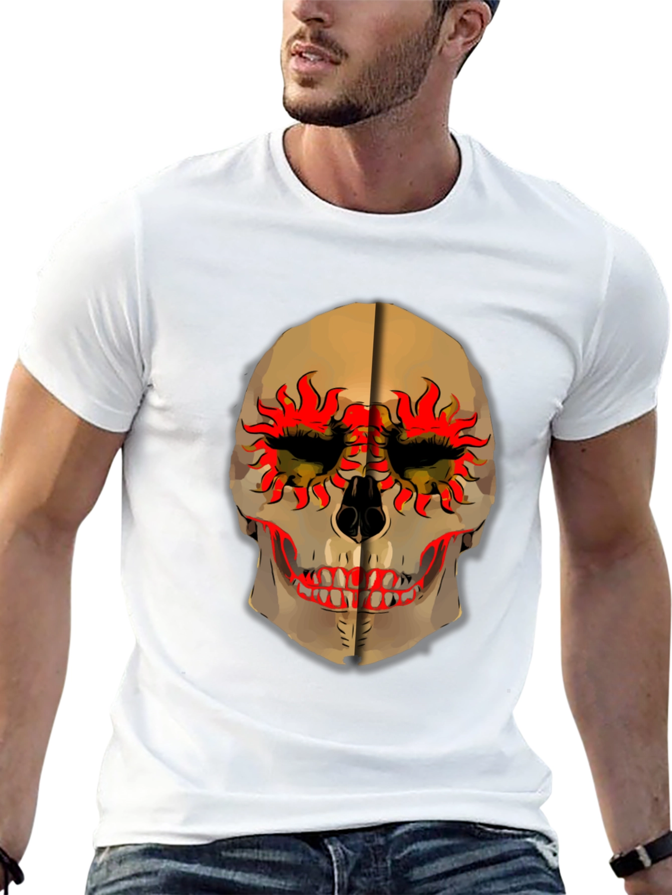Skull Graphic Tee - Unique Art T-Shirt