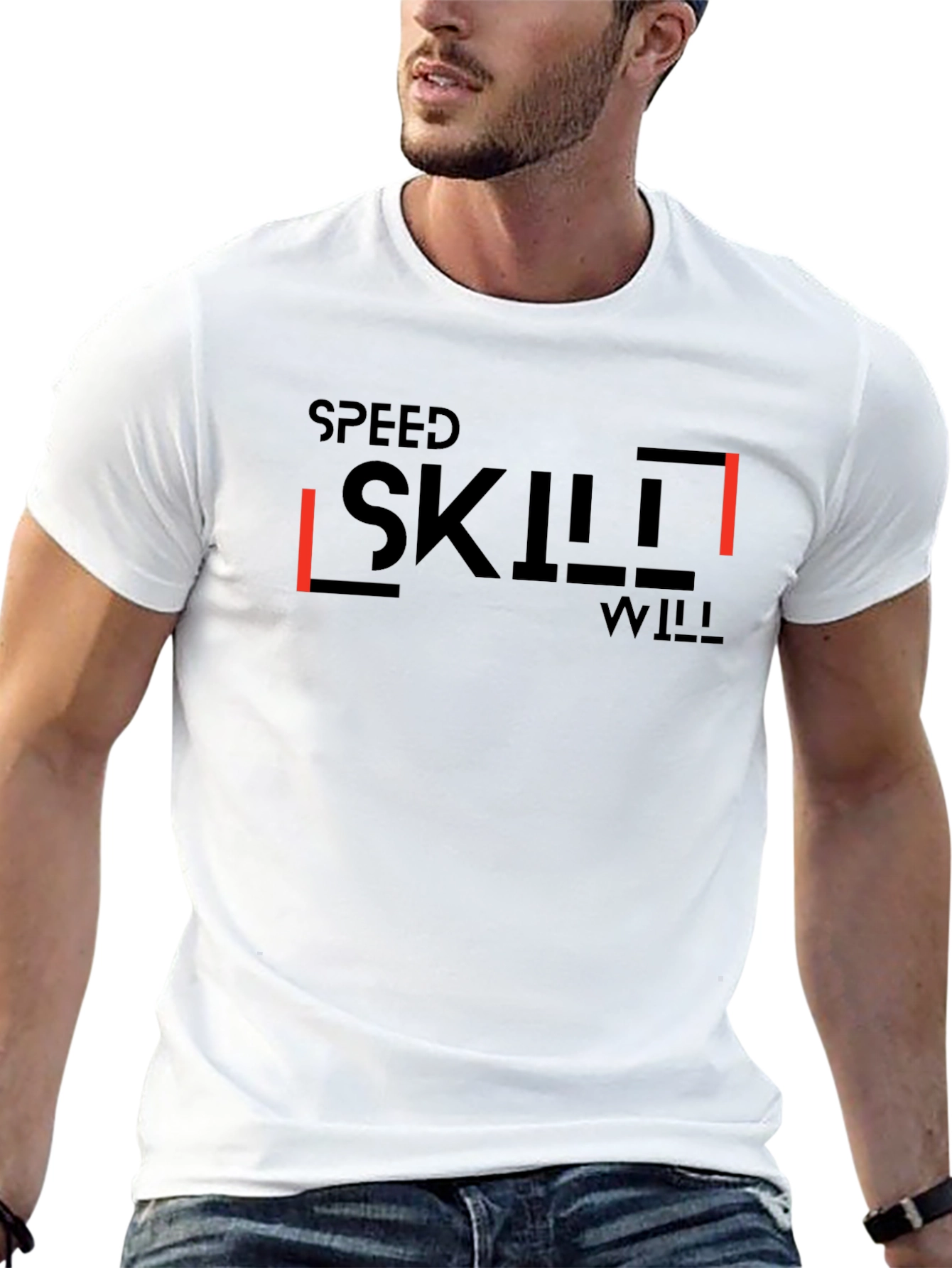 Speed Skill Will Black Graphic Tee