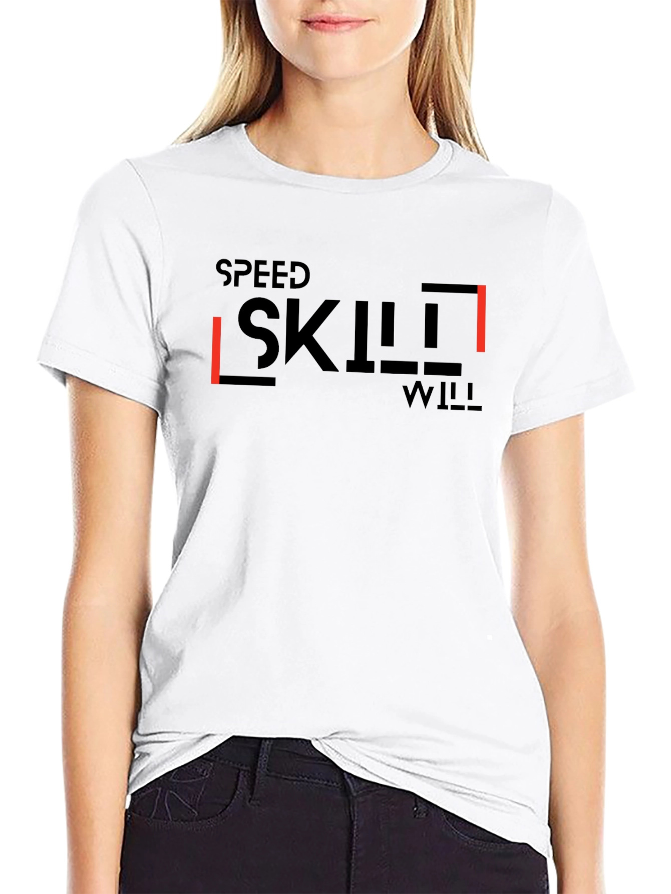 Speed Skill Will Black Graphic Tee