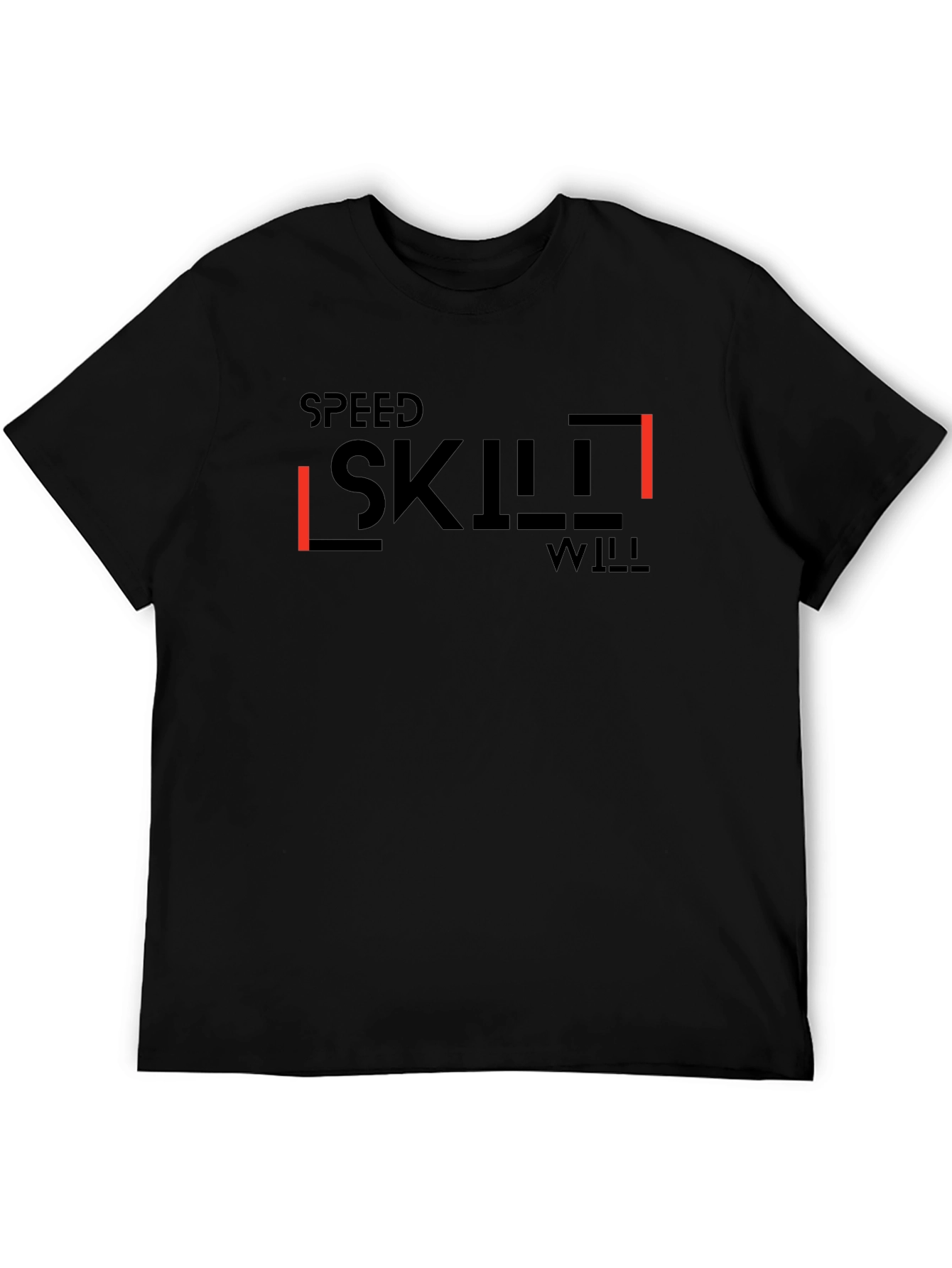 Speed Skill Will Black Graphic Tee