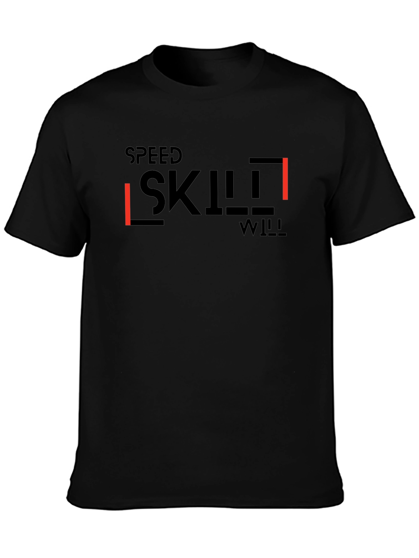 Speed Skill Will Black Graphic Tee