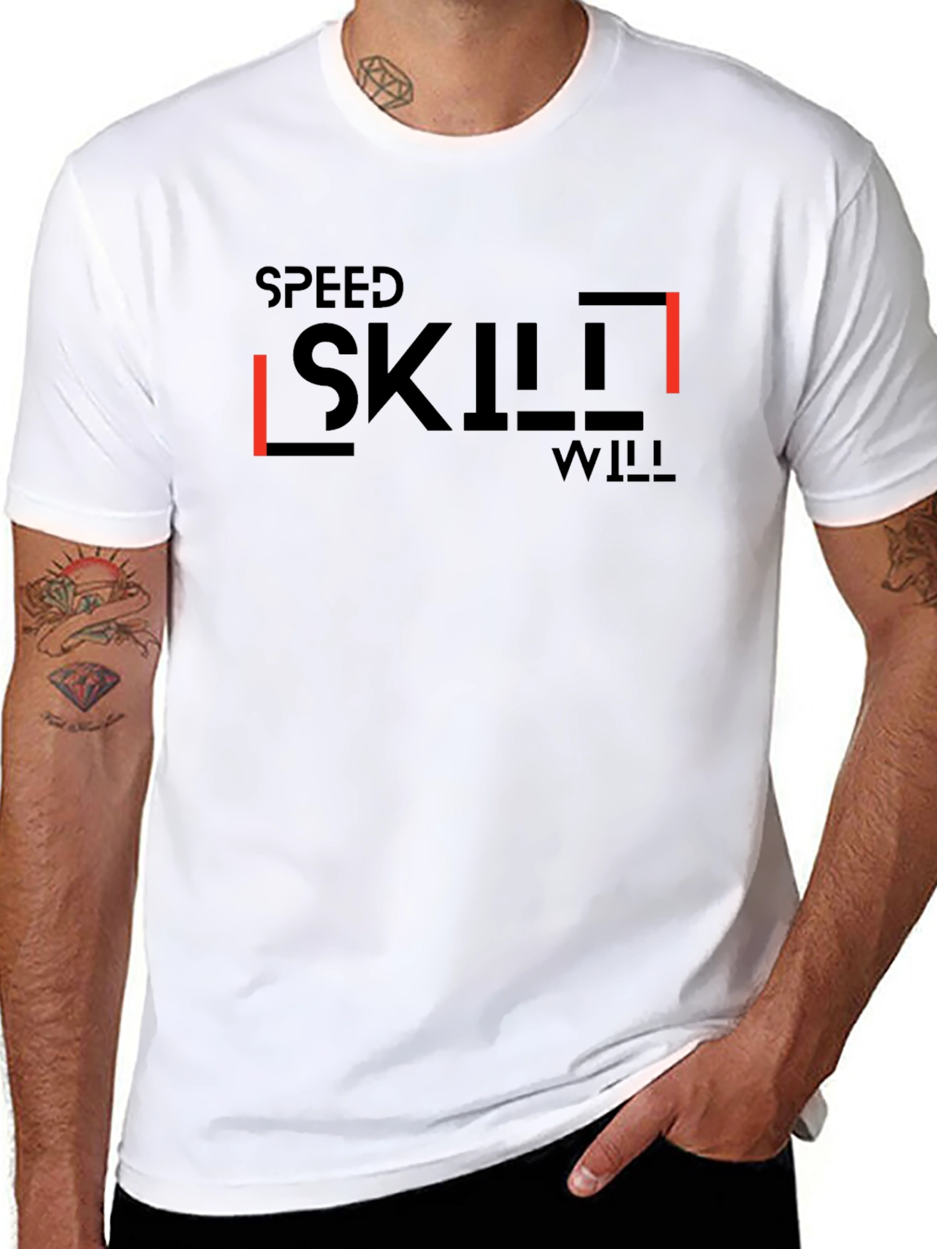 Speed Skill Will Black Graphic Tee