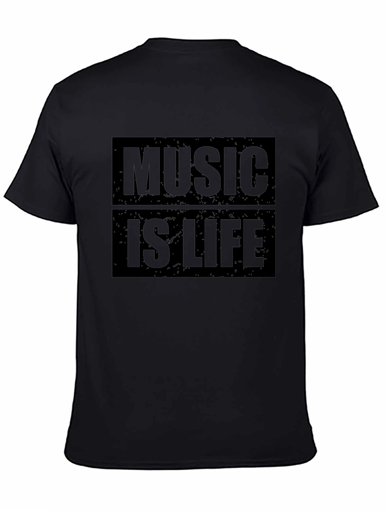 Music is Life Graphic T-Shirt - Trendy Casual Wear