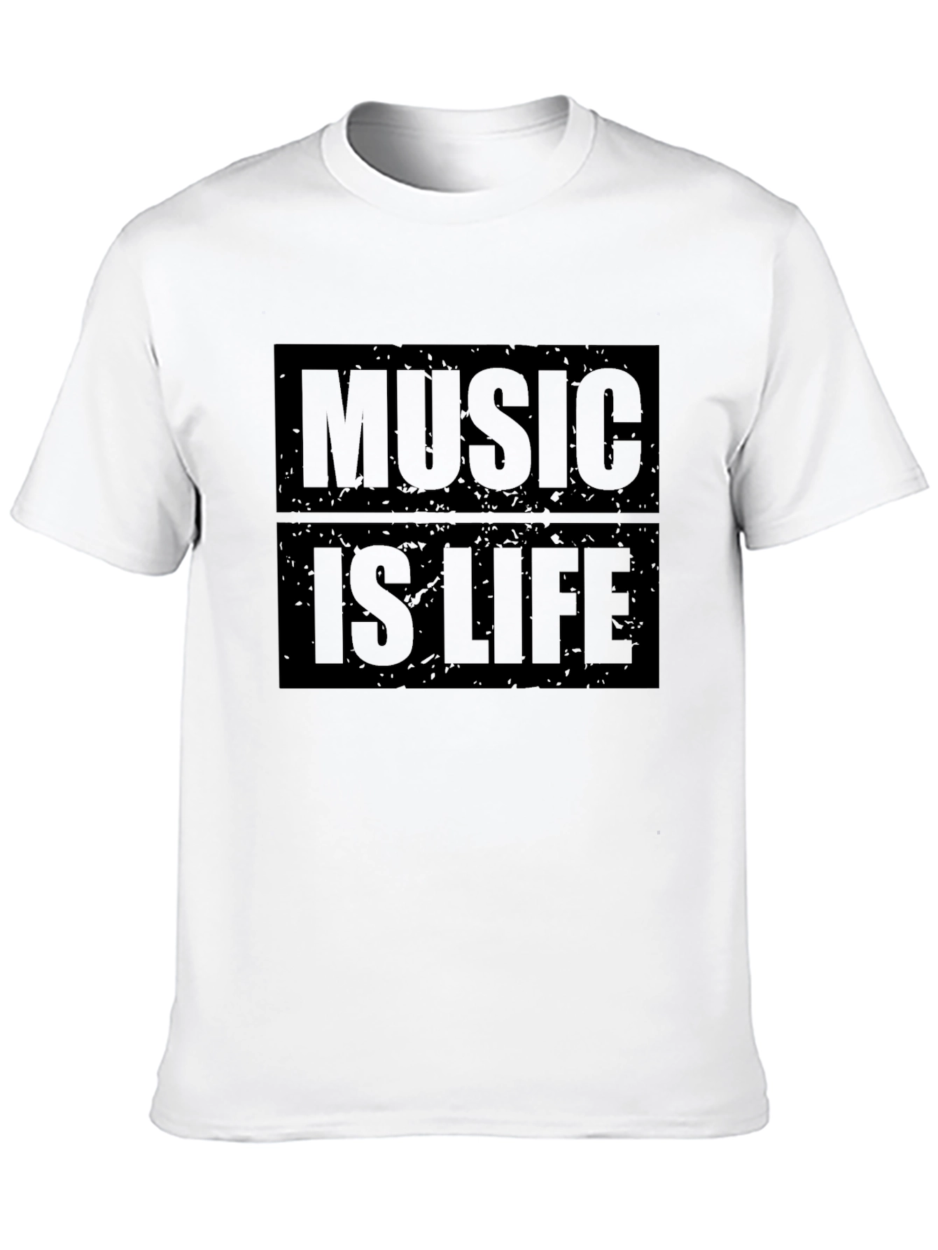 Music is Life Graphic T-Shirt - Trendy Casual Wear