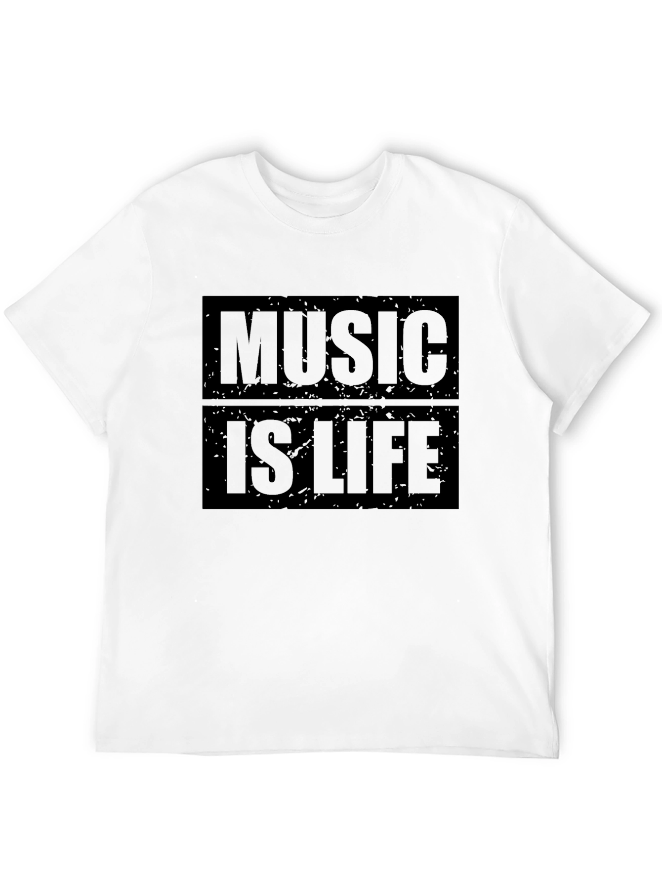 Music is Life Graphic T-Shirt - Trendy Casual Wear