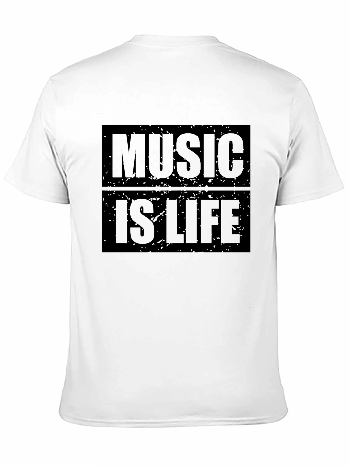 Music is Life Graphic T-Shirt - Trendy Casual Wear