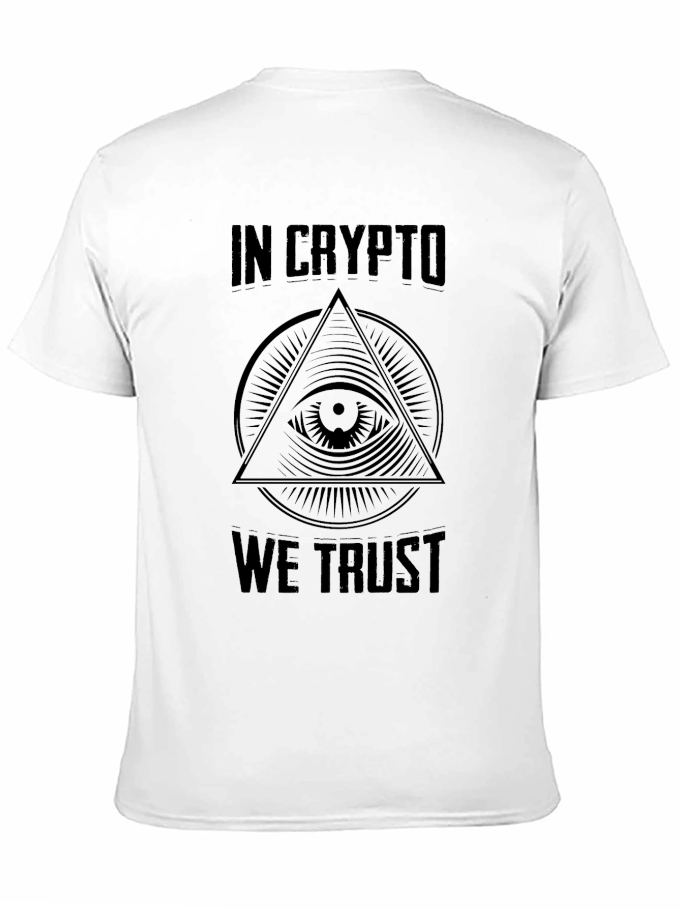 In Crypto We Trust Black Graphic Tee