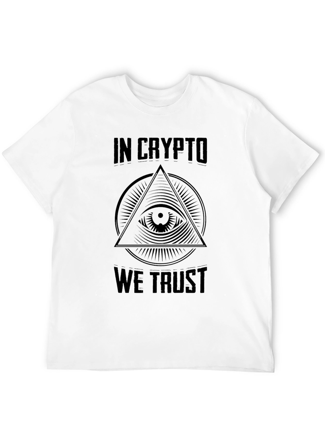 In Crypto We Trust Black Graphic Tee