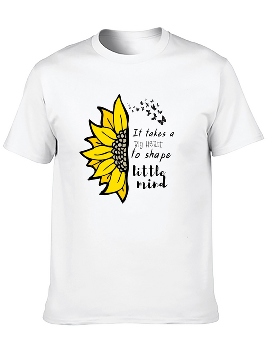 Sunflower Teacher Heart T-Shirt