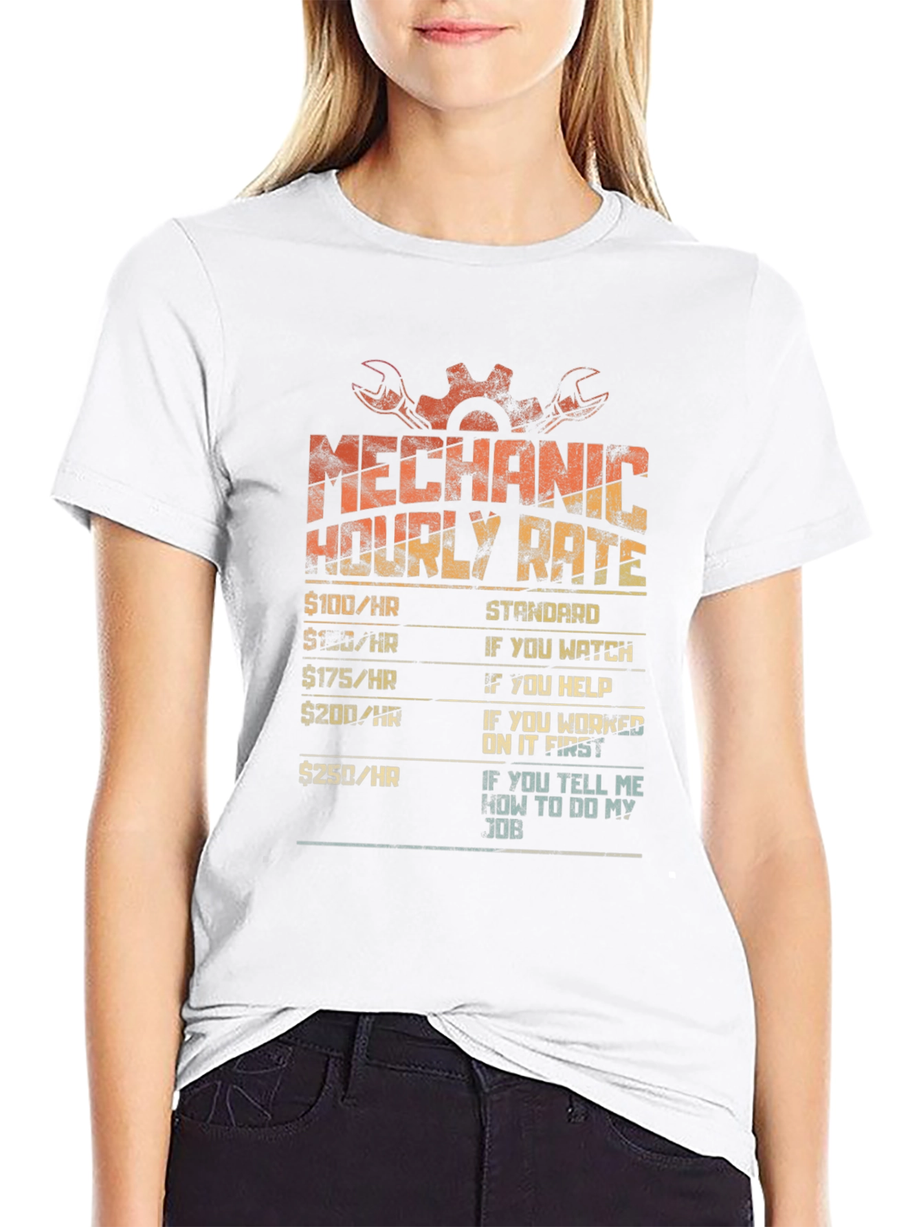 Mechanic Hourly Rate Graphic Tee