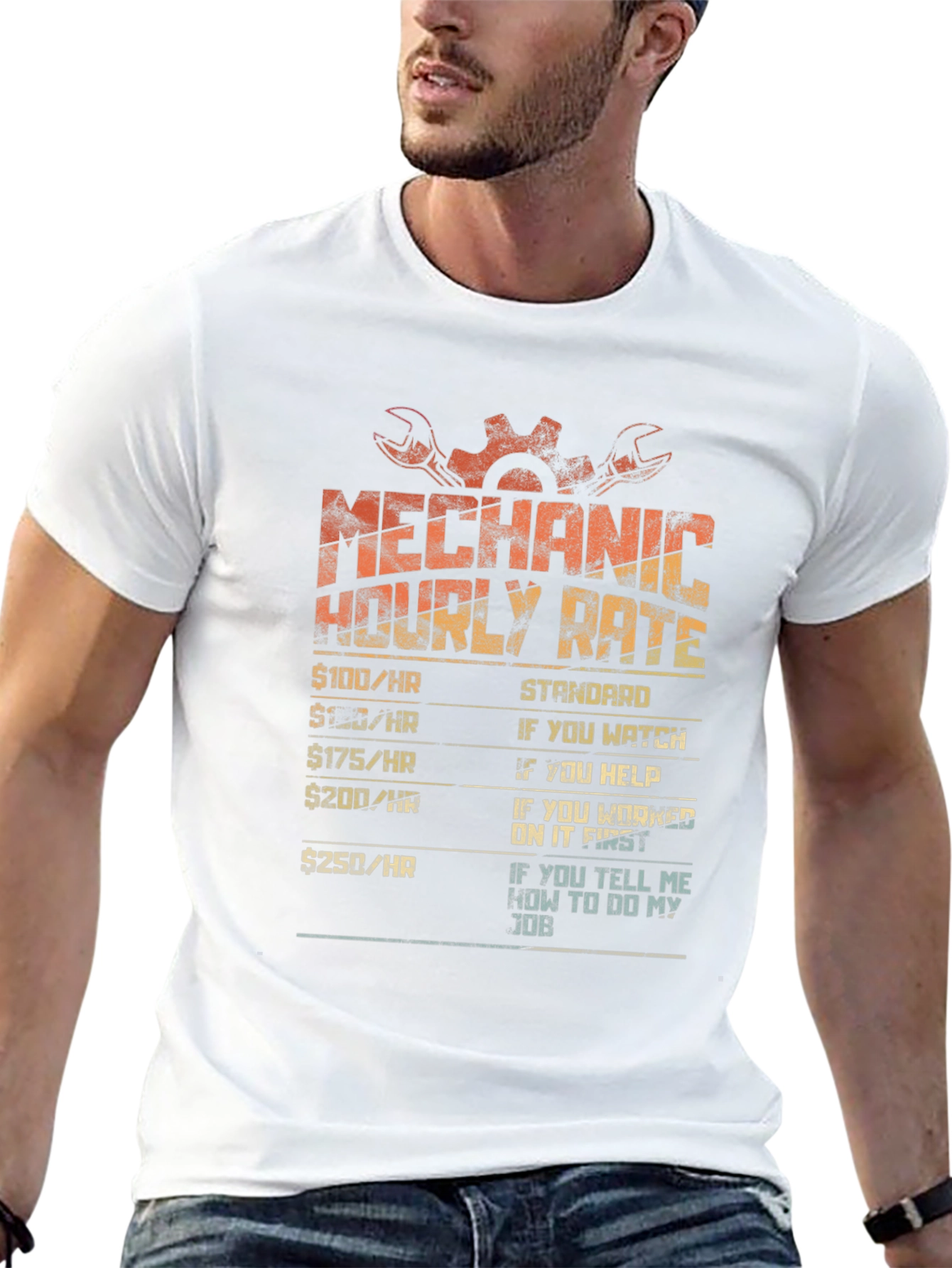 Mechanic Hourly Rate Graphic Tee