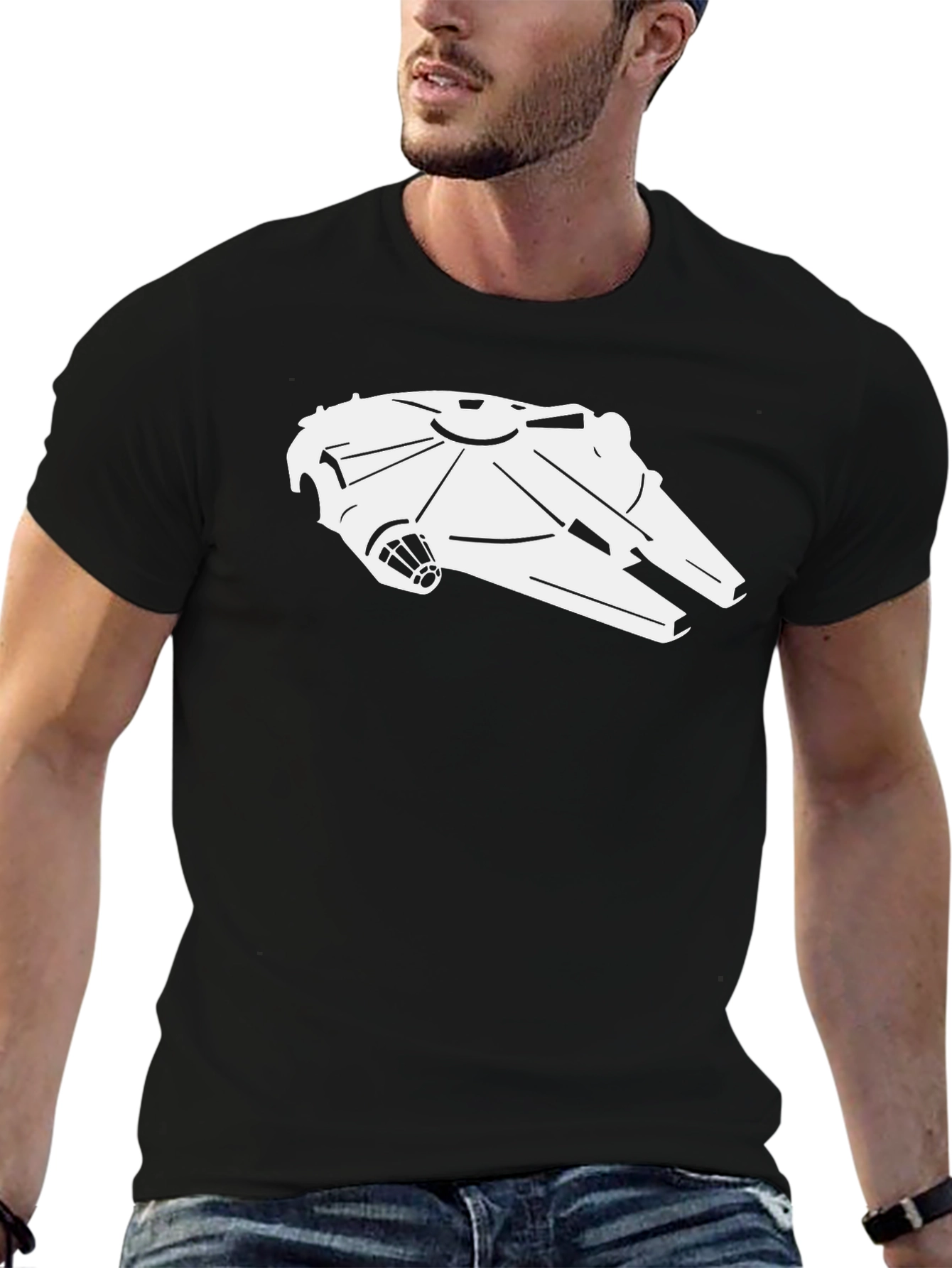 Millennium Falcon Graphic Tee - Black