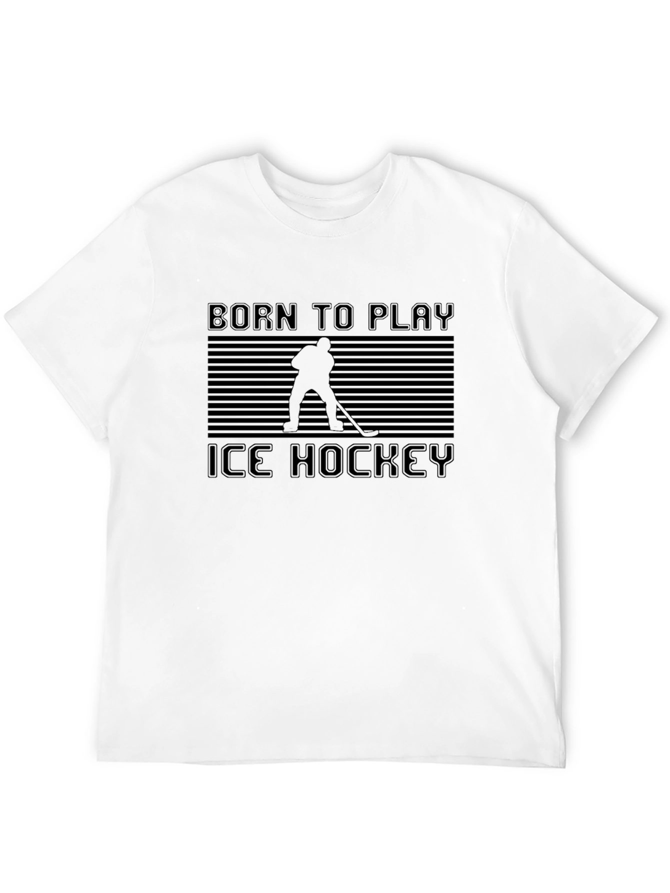 Born To Play Ice Hockey T-Shirt