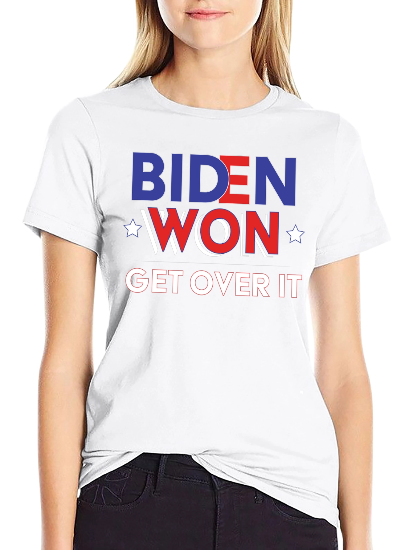 Biden Won Get Over It Black T-Shirt
