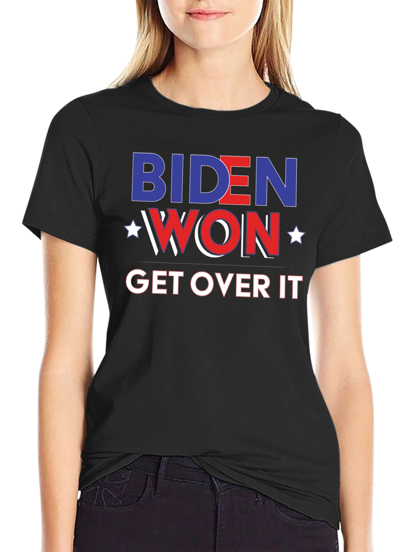 Biden Won Get Over It Black T-Shirt