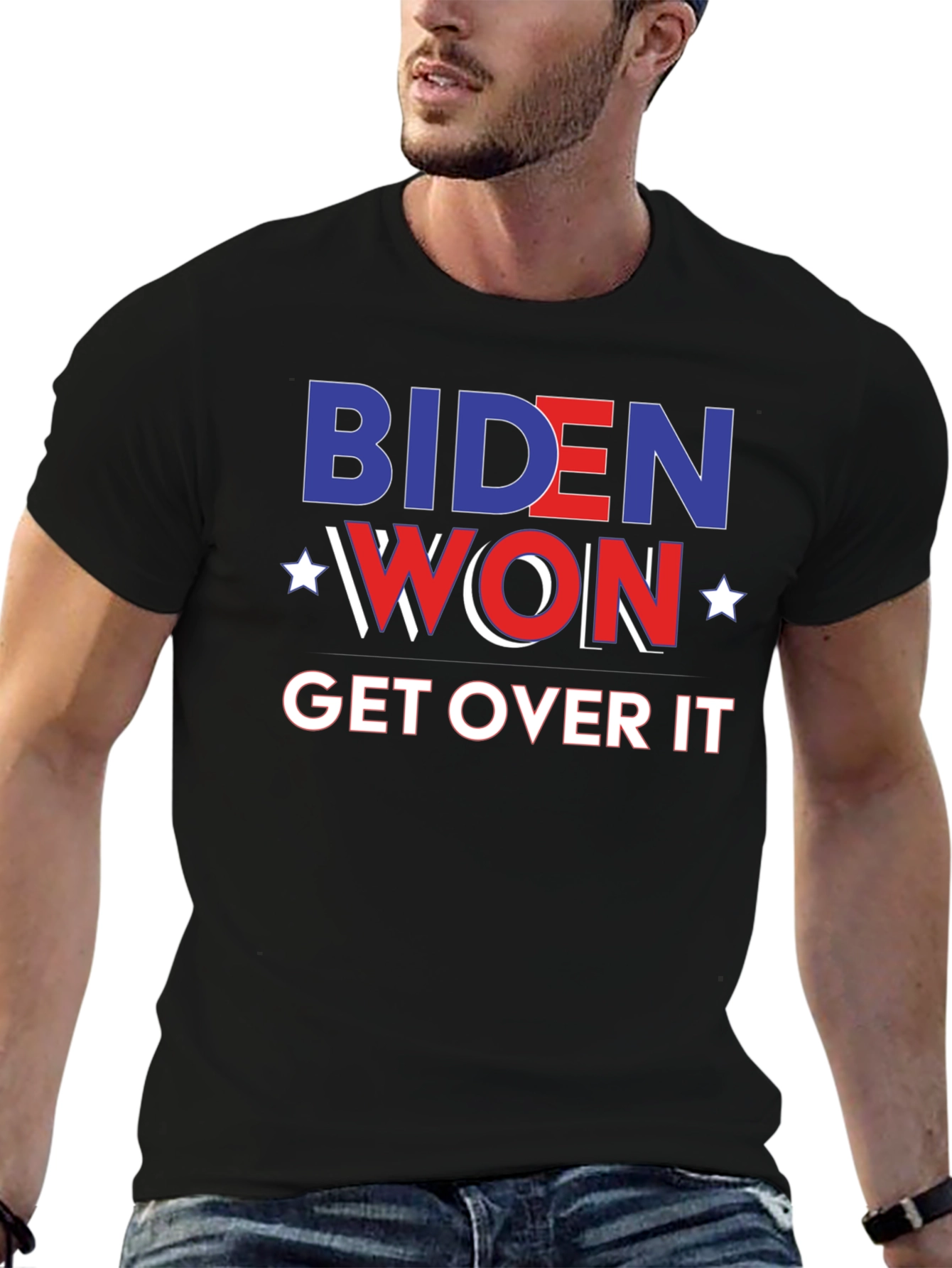 Biden Won Get Over It Black T-Shirt