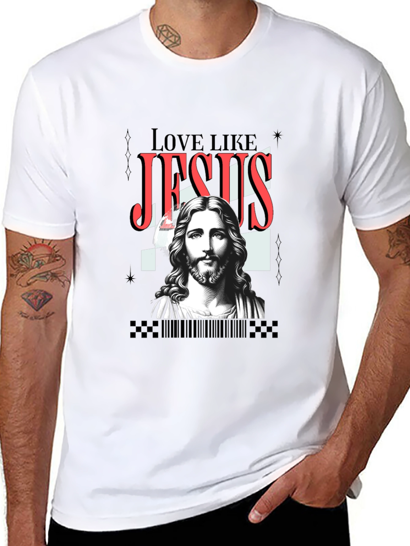 Love Like Jesus Graphic Tee - Black