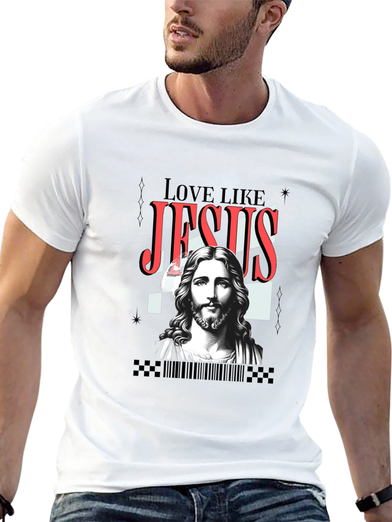 Love Like Jesus Graphic Tee - Black