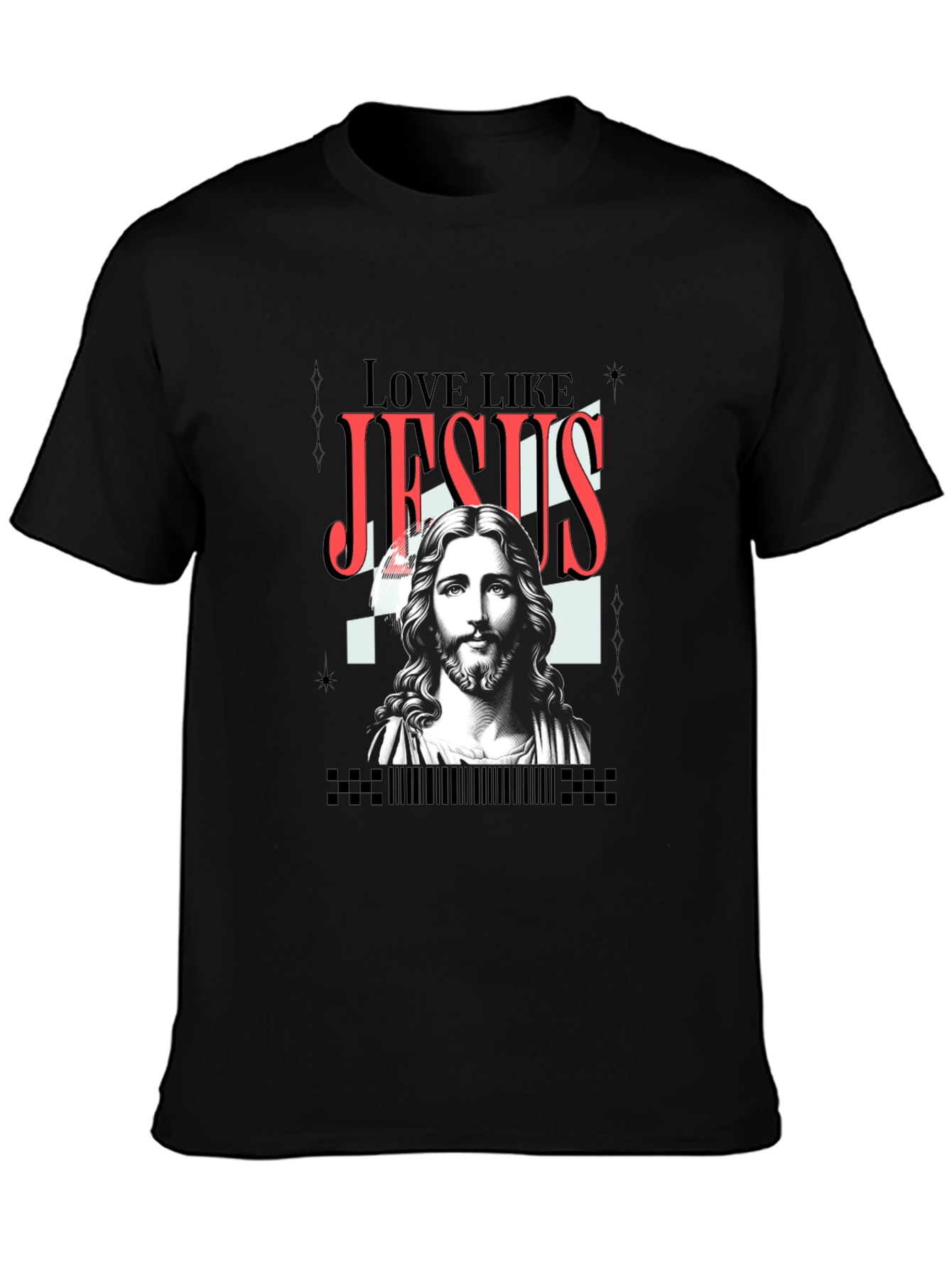 Love Like Jesus Graphic Tee - Black