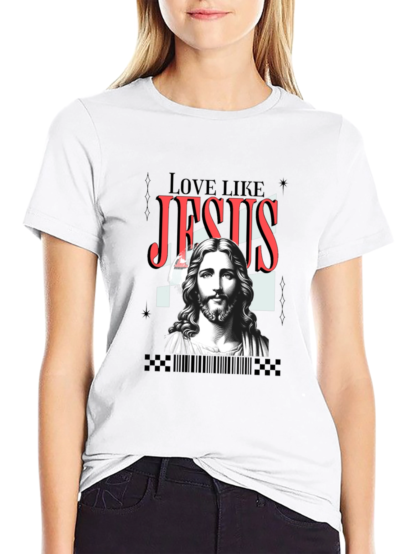 Love Like Jesus Graphic Tee - Black