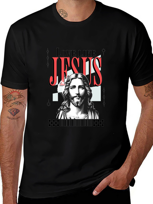 Love Like Jesus Graphic Tee - Black