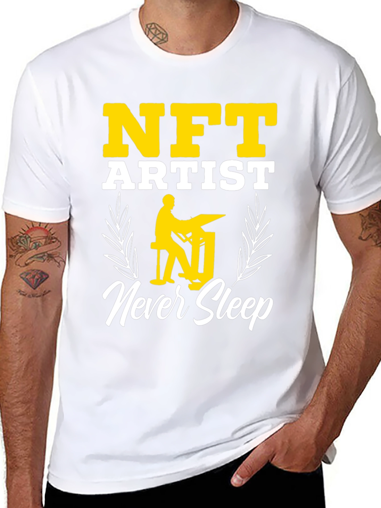 NFT Artist Never Sleep Graphic Tee