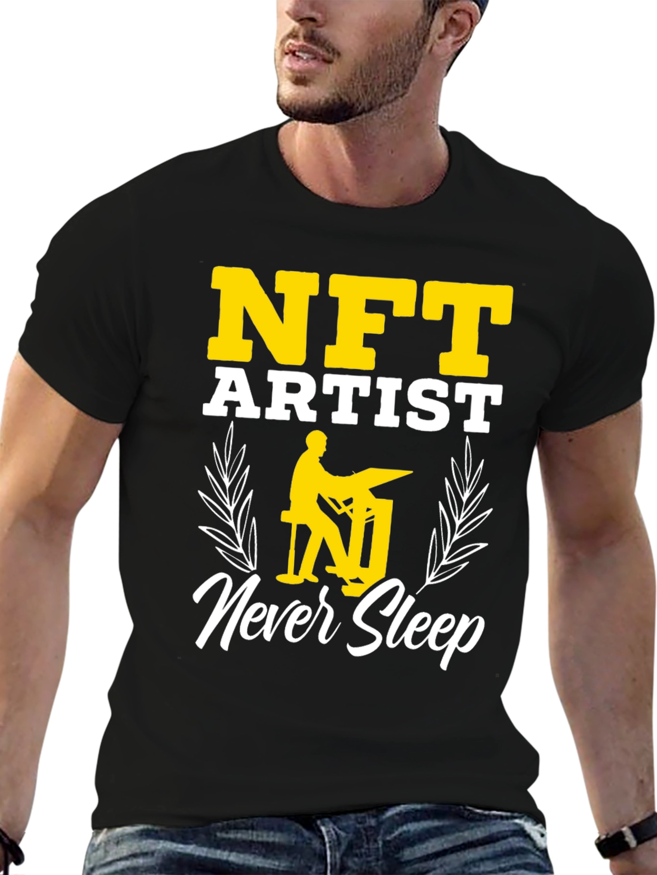 NFT Artist Never Sleep Graphic Tee
