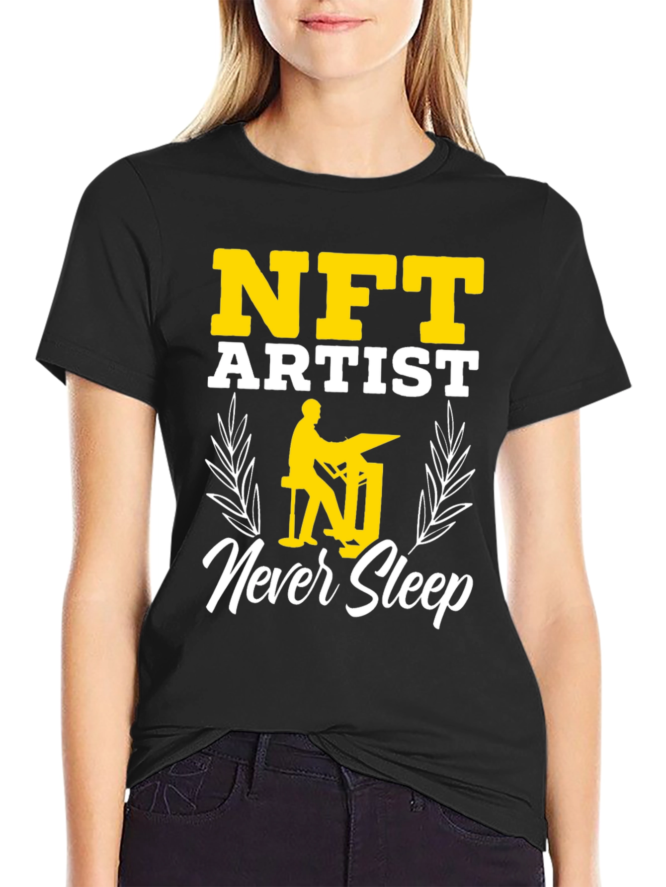 NFT Artist Never Sleep Graphic Tee