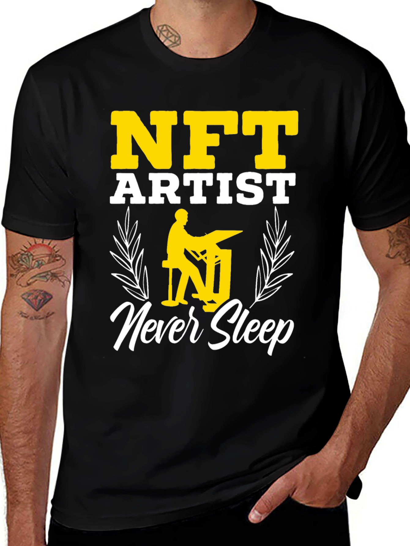 NFT Artist Never Sleep Graphic Tee