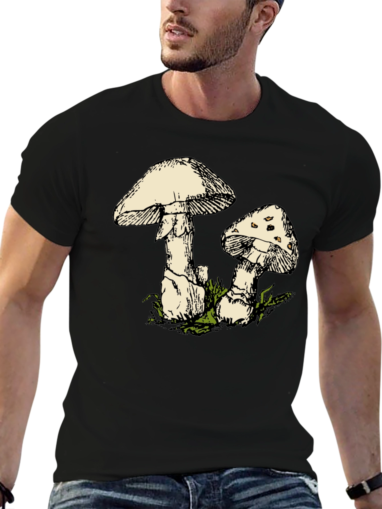 Mushroom Graphic T-Shirt - Nature Inspired Tee