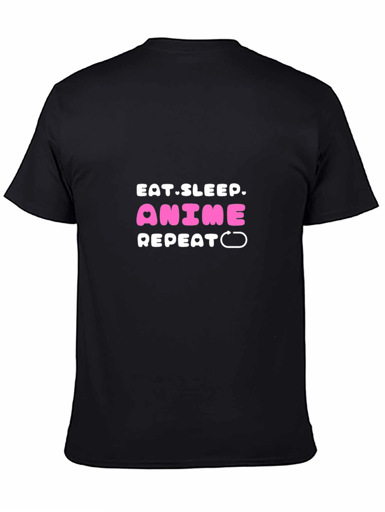 Eat Sleep Anime Repeat Graphic Tee