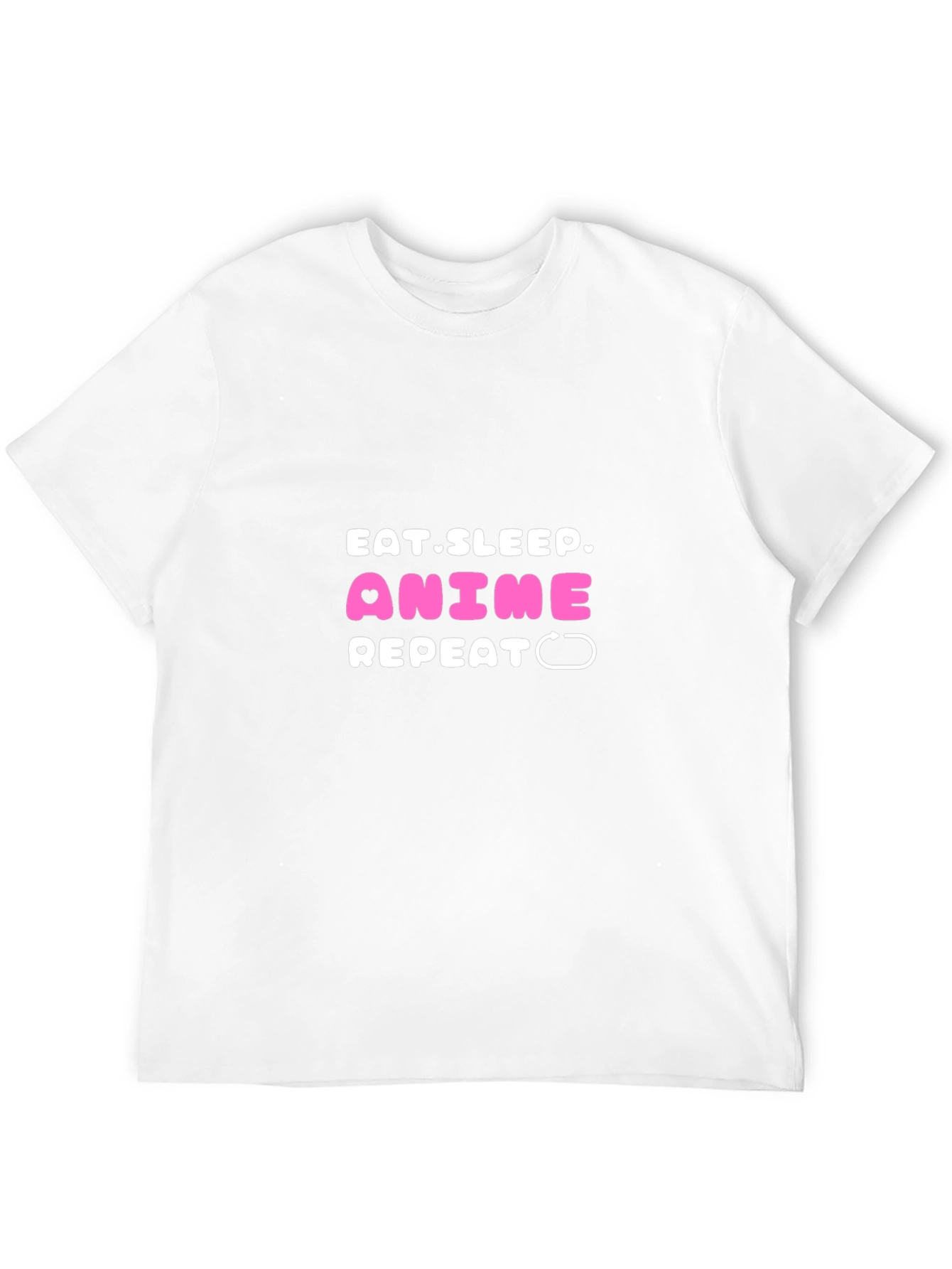 Eat Sleep Anime Repeat Graphic Tee