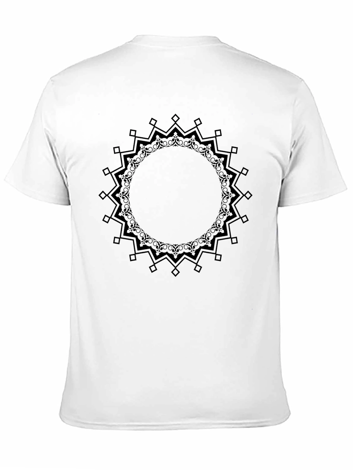 Elegant Black Mandala Graphic Tee
