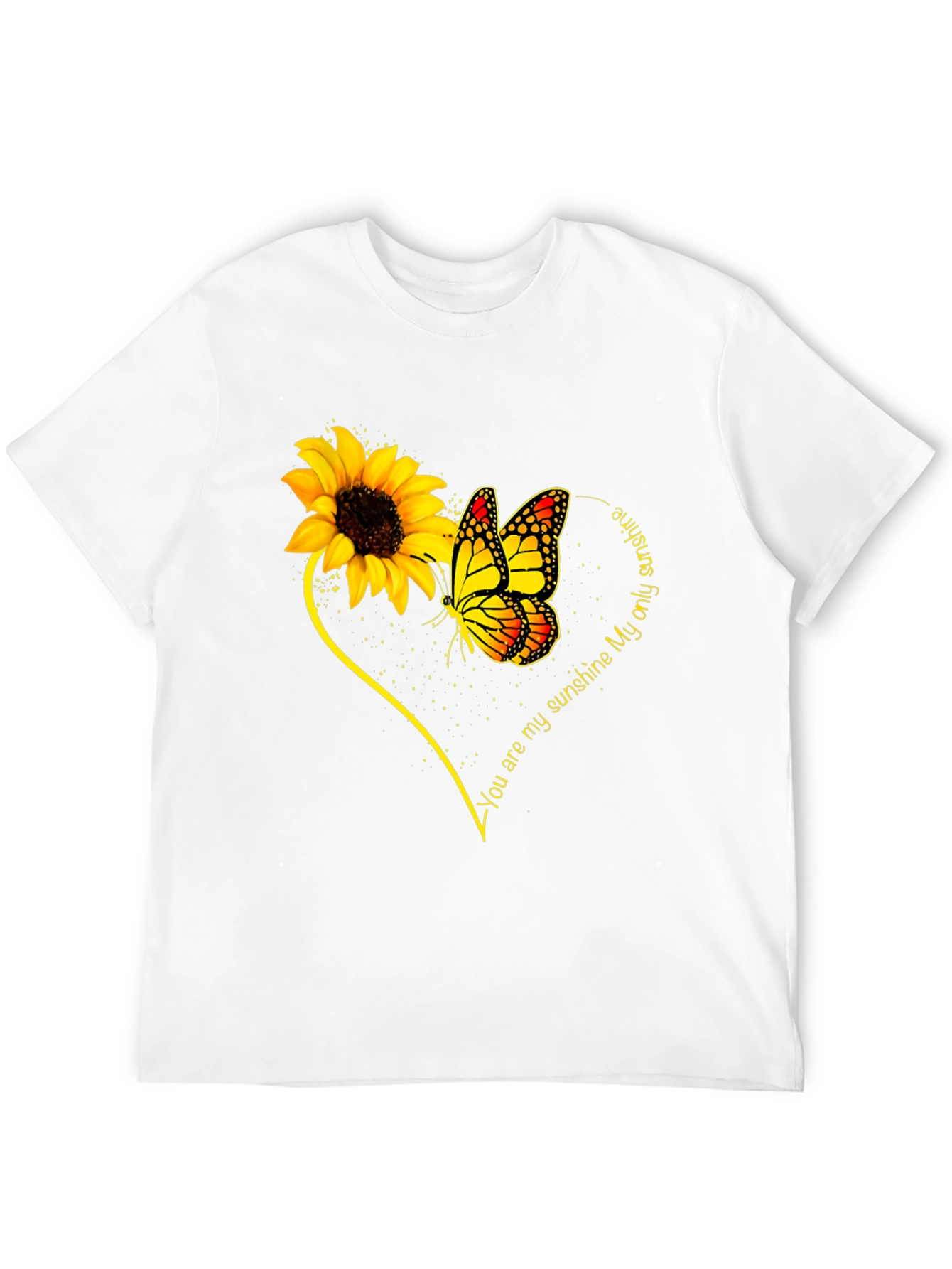 Sunflower & Butterfly T-Shirt - You Are My Sunshine