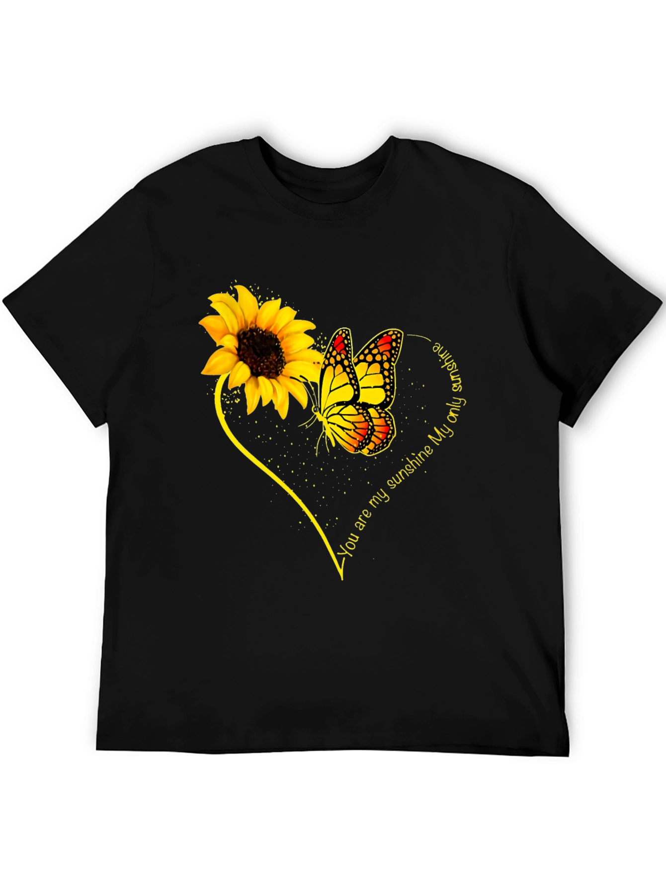 Sunflower & Butterfly T-Shirt - You Are My Sunshine