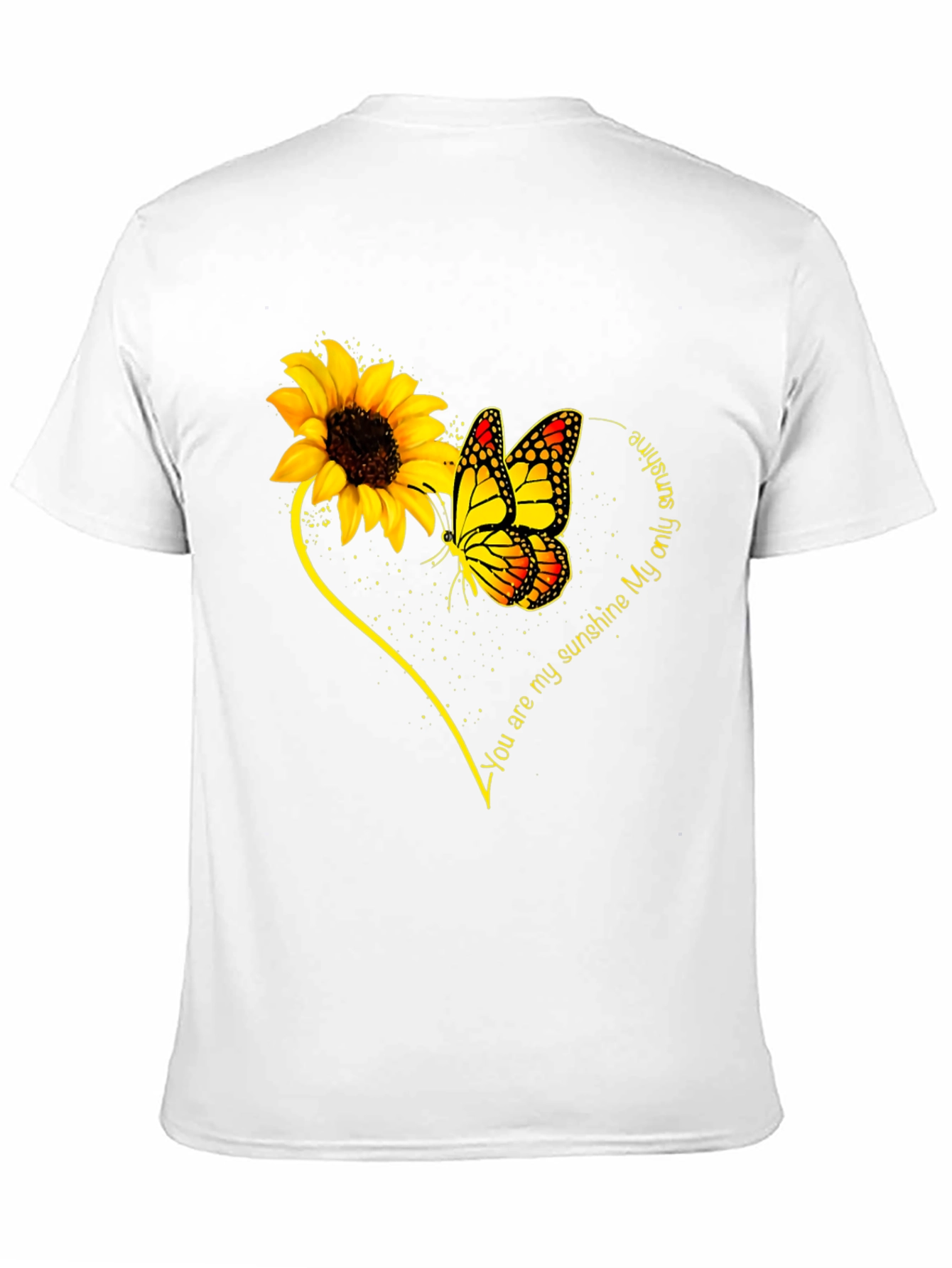 Sunflower & Butterfly T-Shirt - You Are My Sunshine