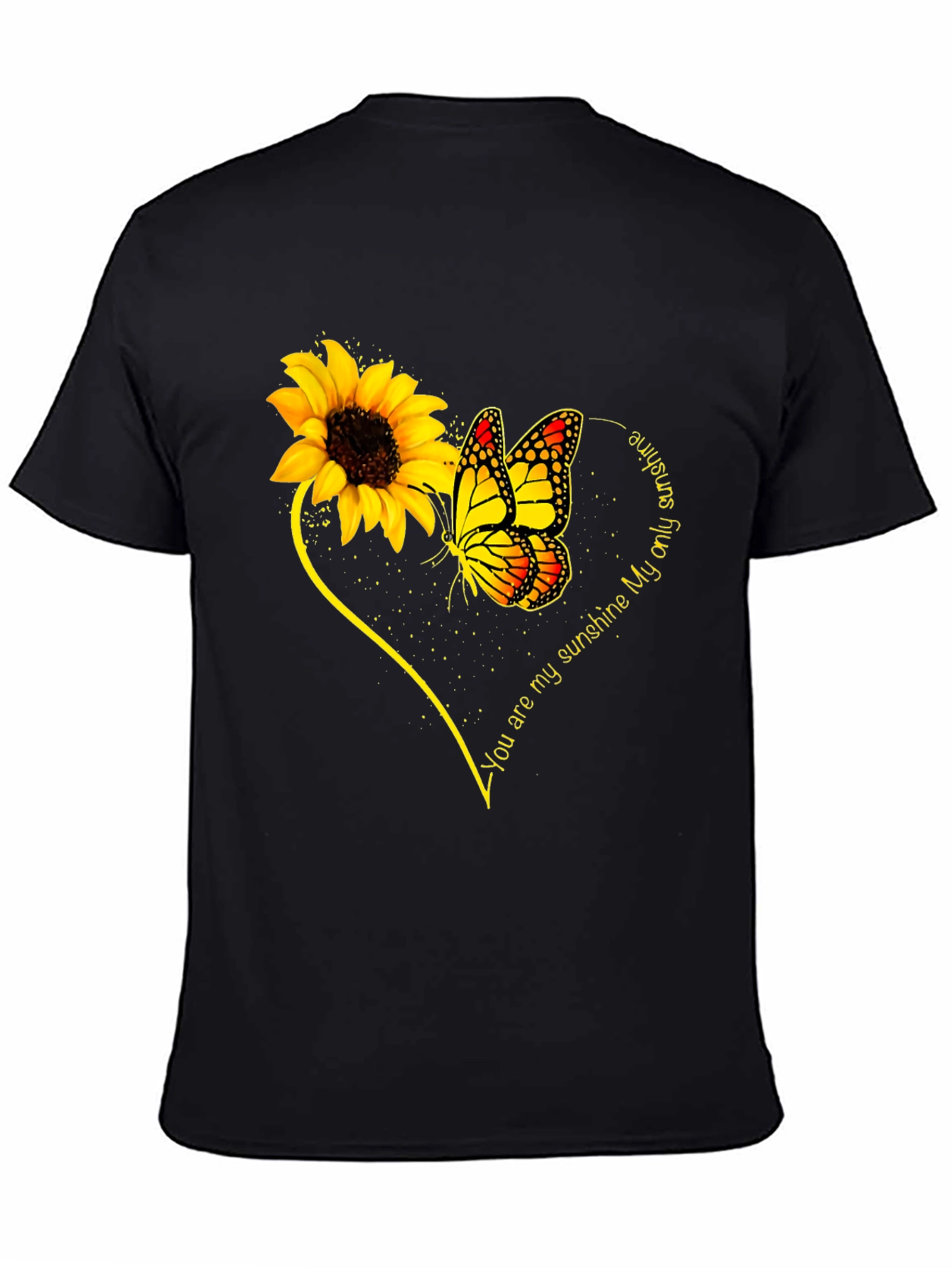 Sunflower & Butterfly T-Shirt - You Are My Sunshine