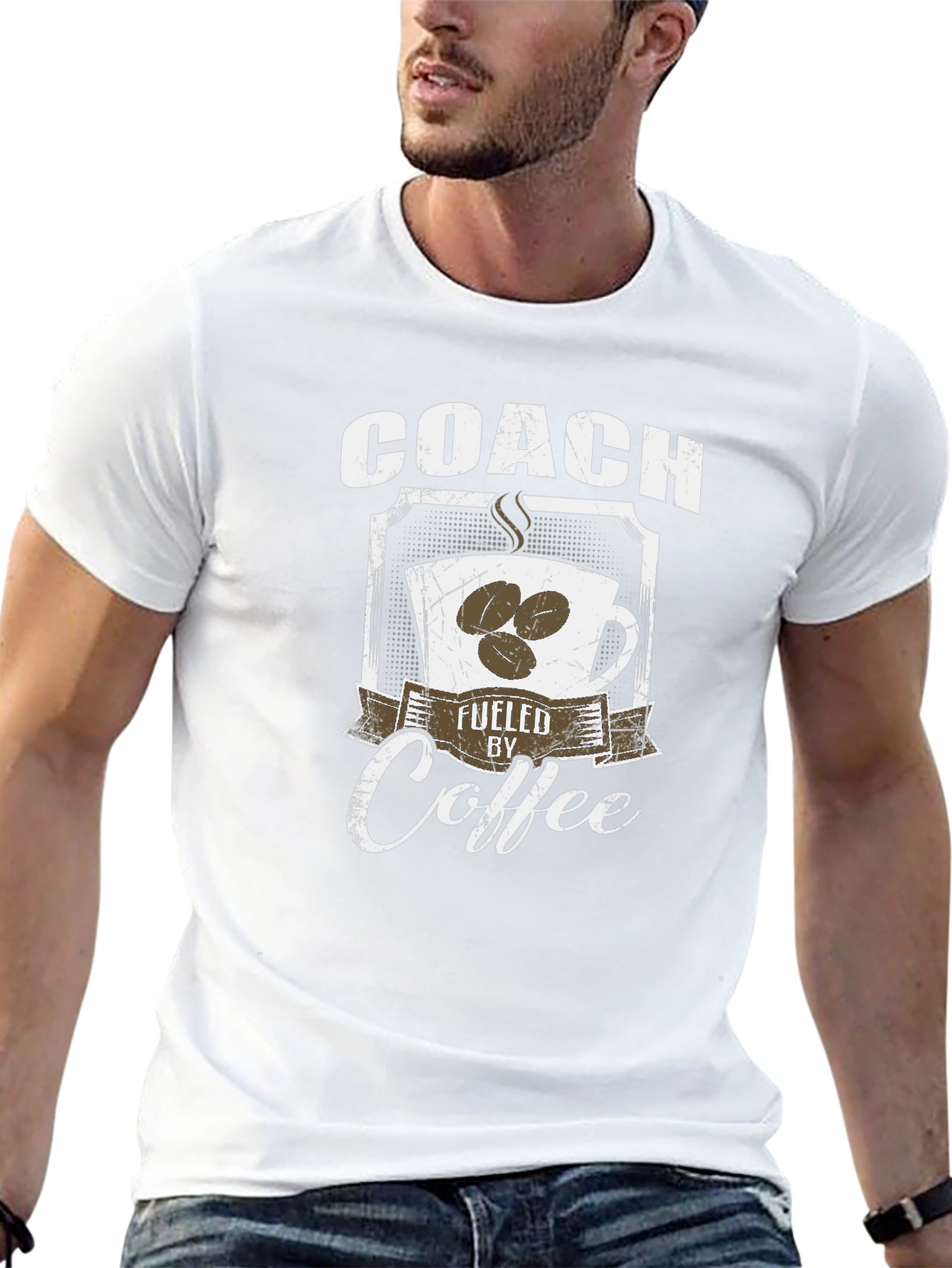 Coach Fueled by Coffee Graphic Tee - Black