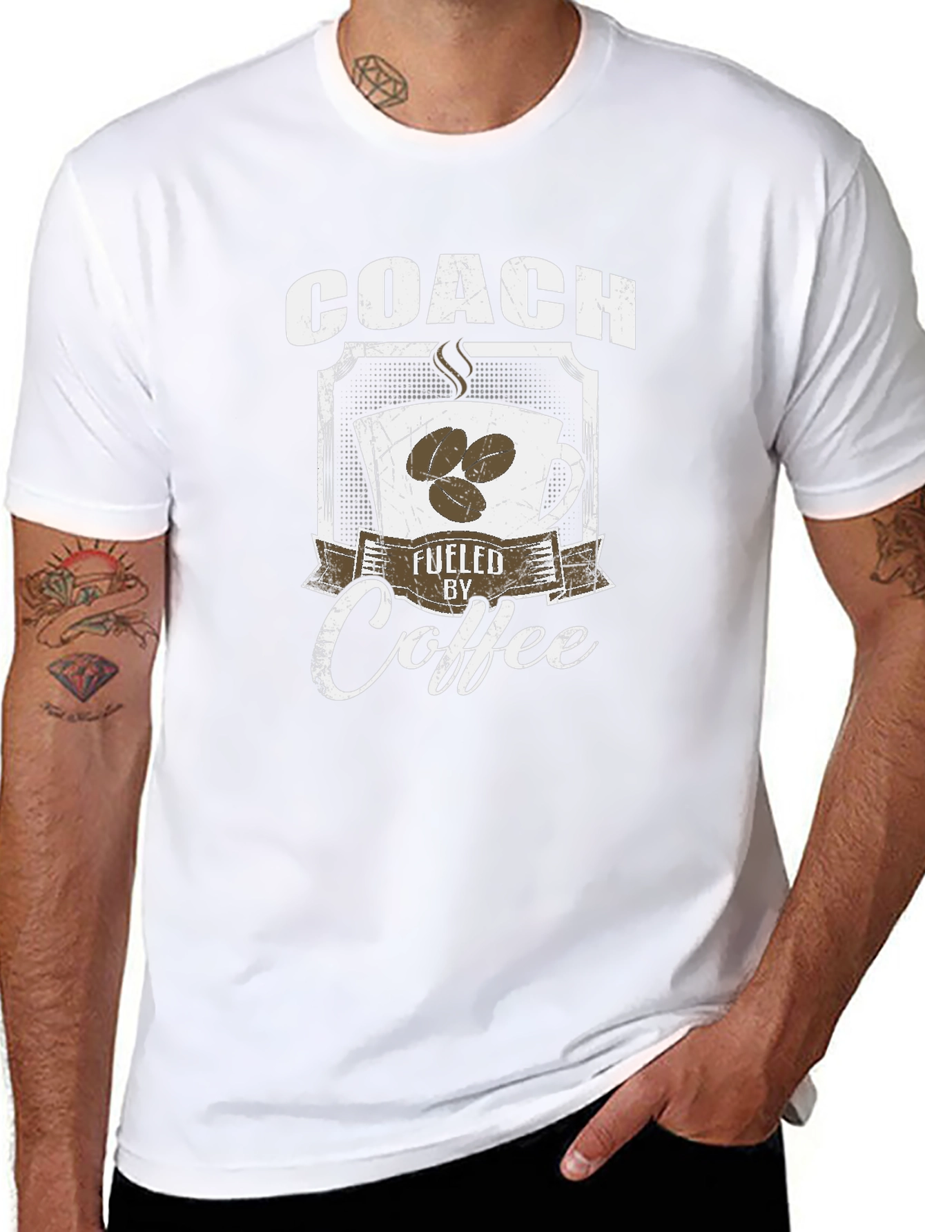 Coach Fueled by Coffee Graphic Tee - Black