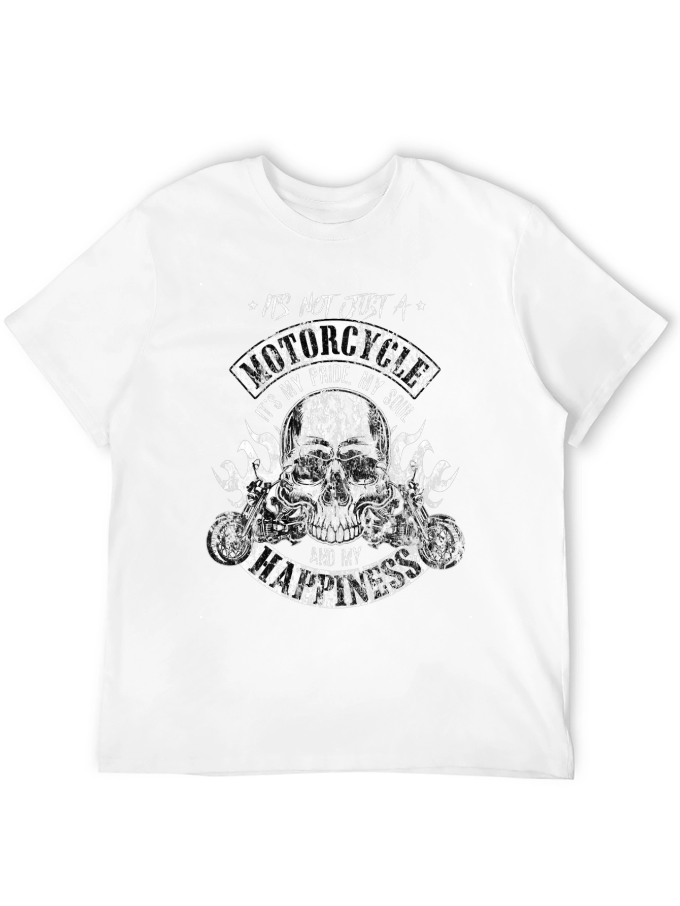 Motorcycle Pride T-Shirt - Skull Biker Tee