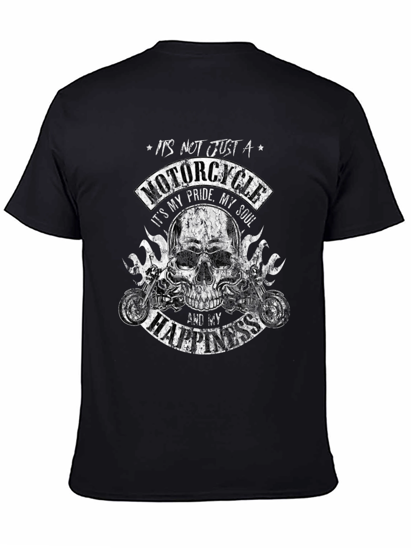 Motorcycle Pride T-Shirt - Skull Biker Tee
