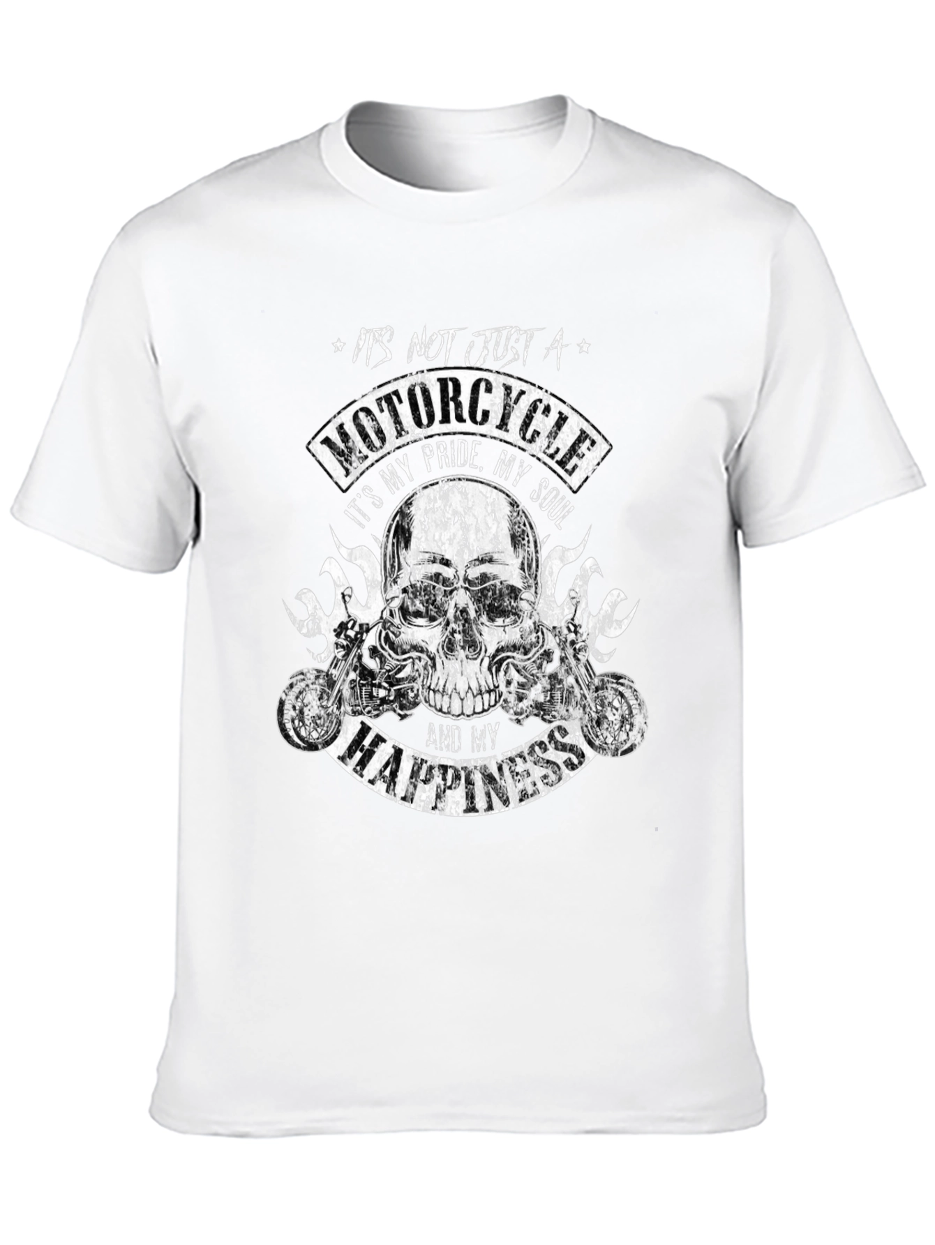 Motorcycle Pride T-Shirt - Skull Biker Tee