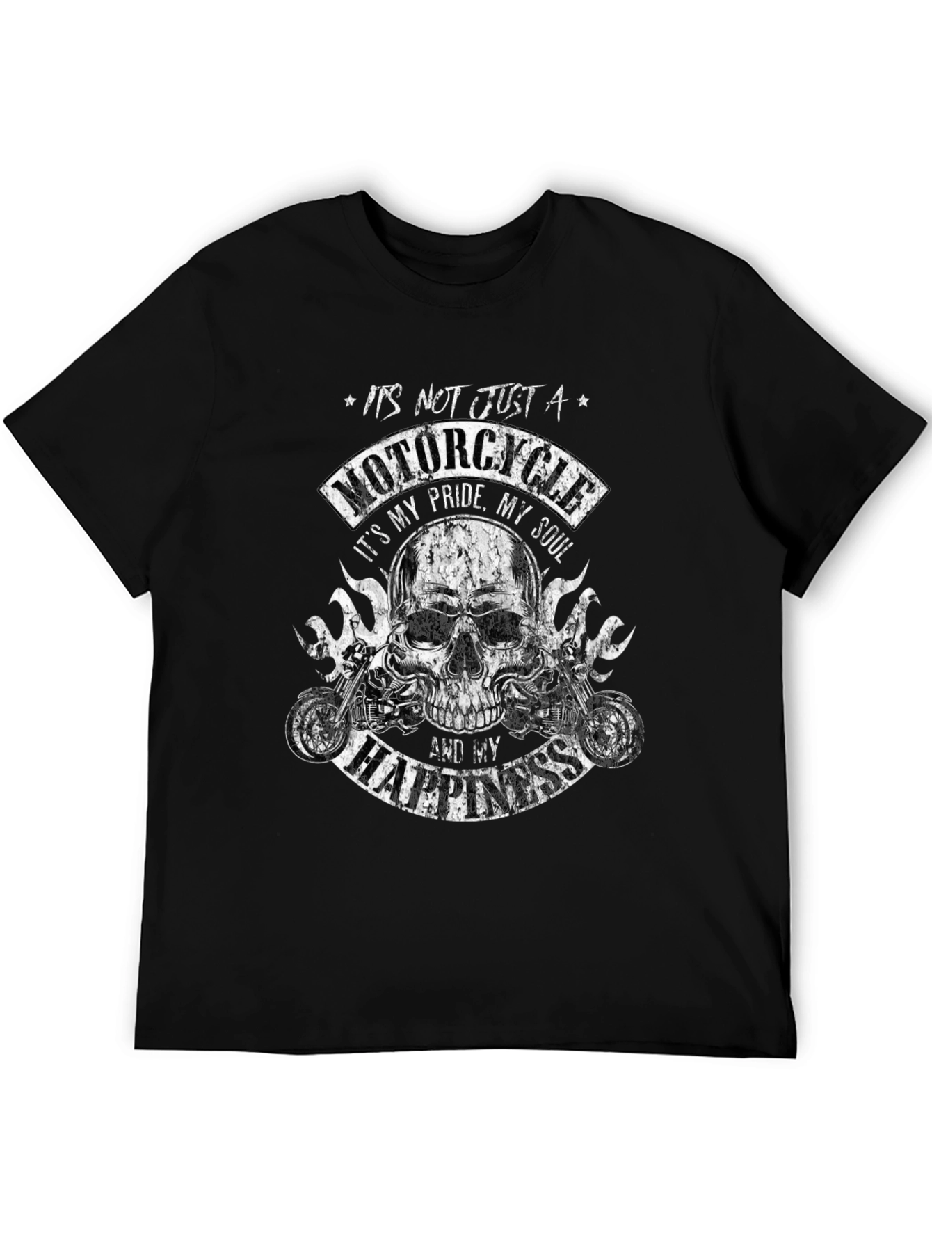Motorcycle Pride T-Shirt - Skull Biker Tee