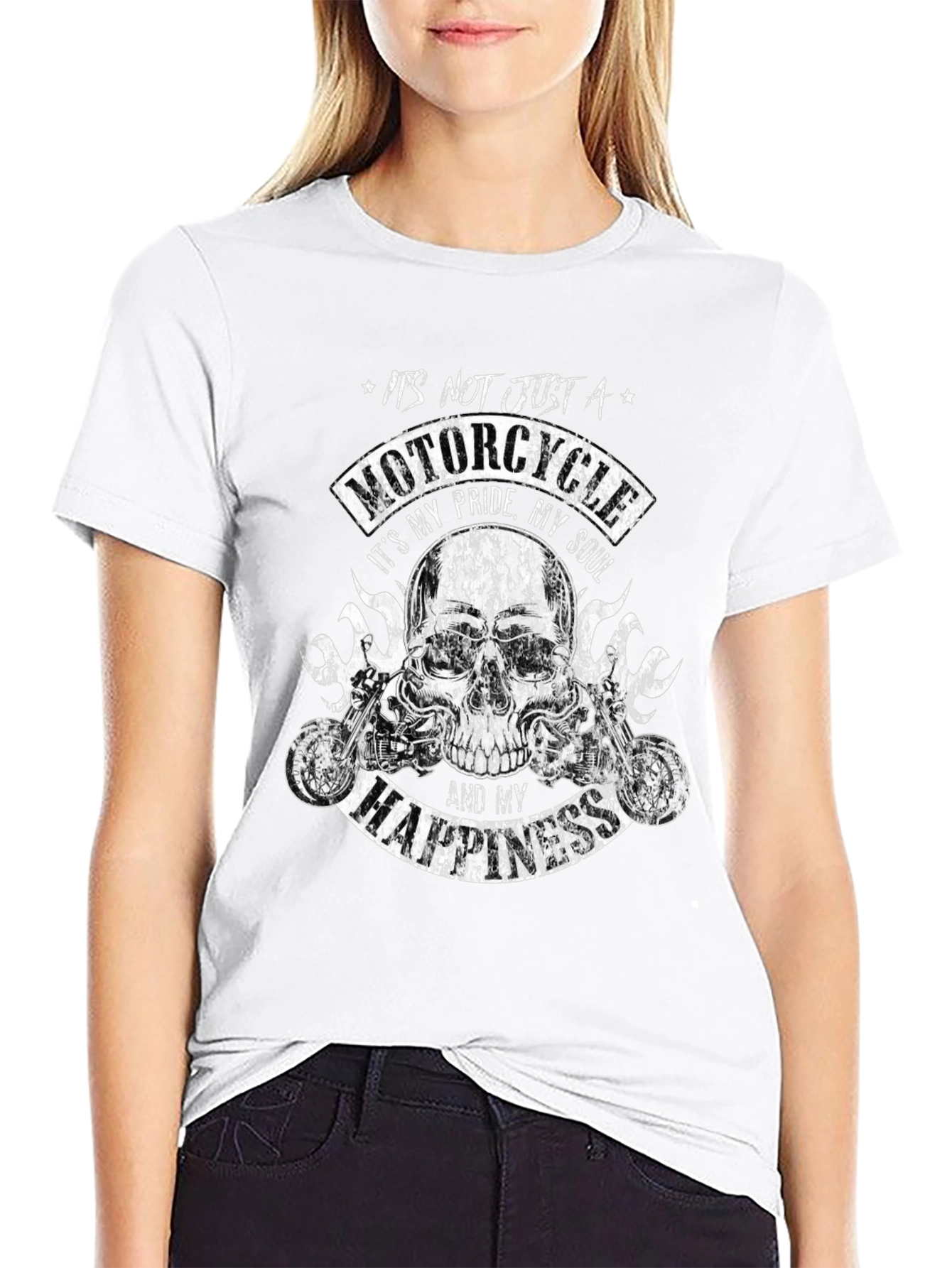 Motorcycle Pride T-Shirt - Skull Biker Tee