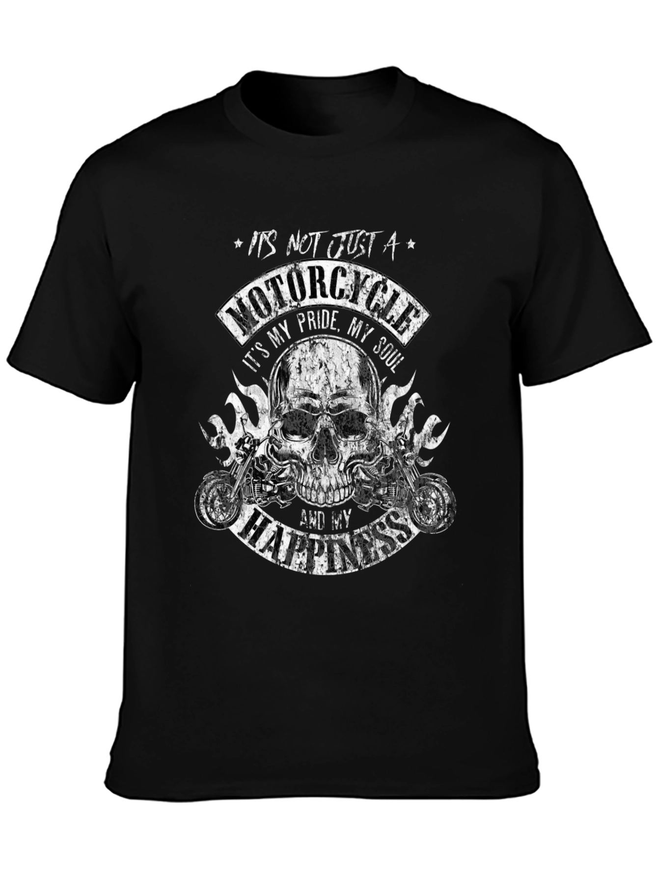 Motorcycle Pride T-Shirt - Skull Biker Tee